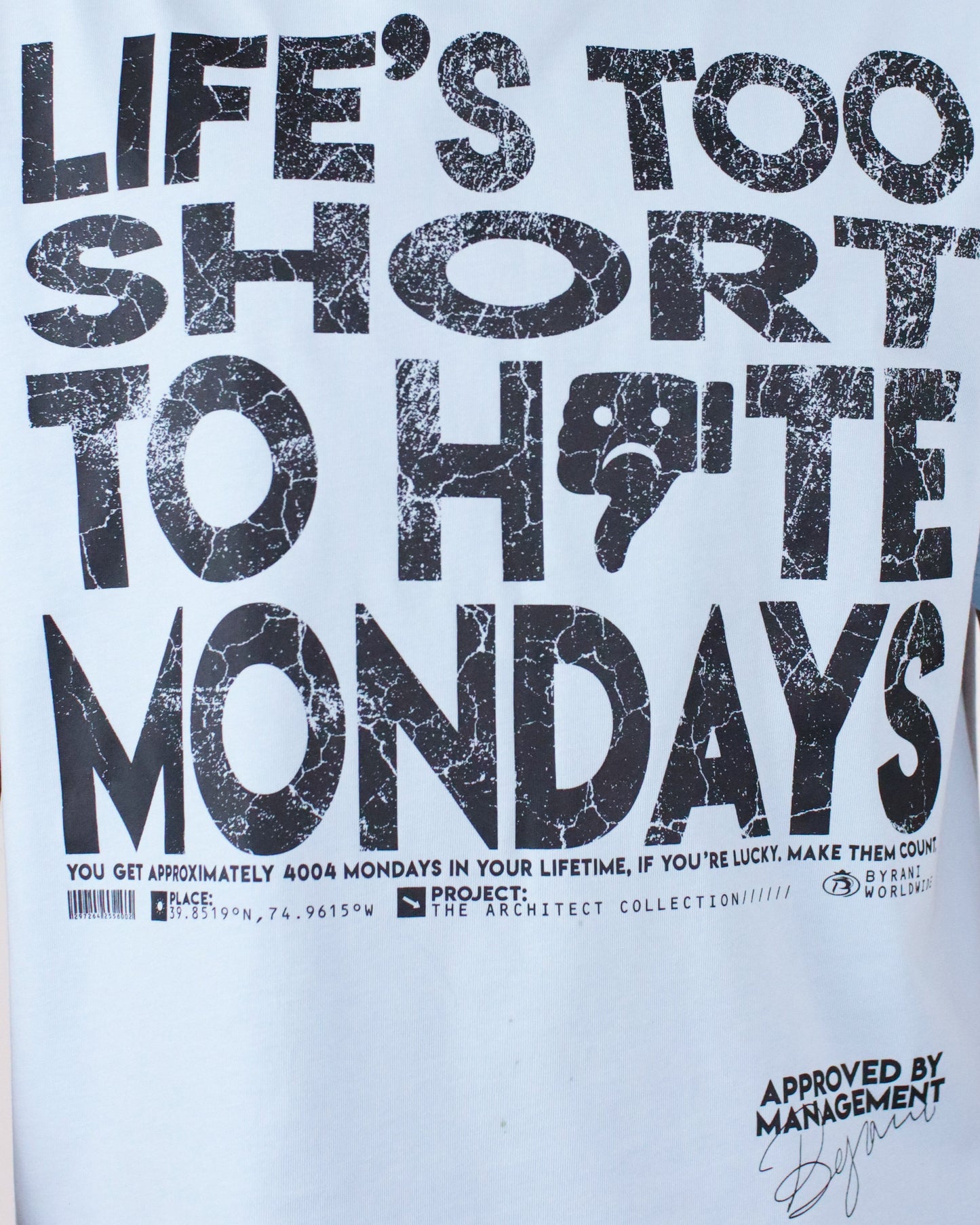 MONDAY TEE (PASTEL BLUE)