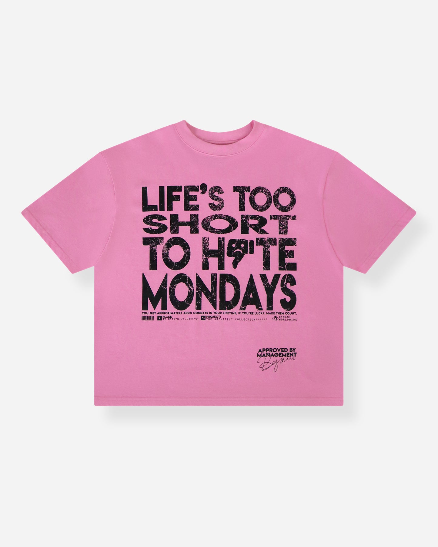 MONDAY TEE (PINK)