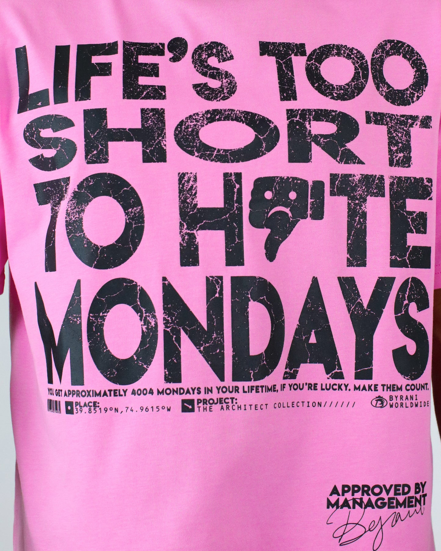 MONDAY TEE (PINK)