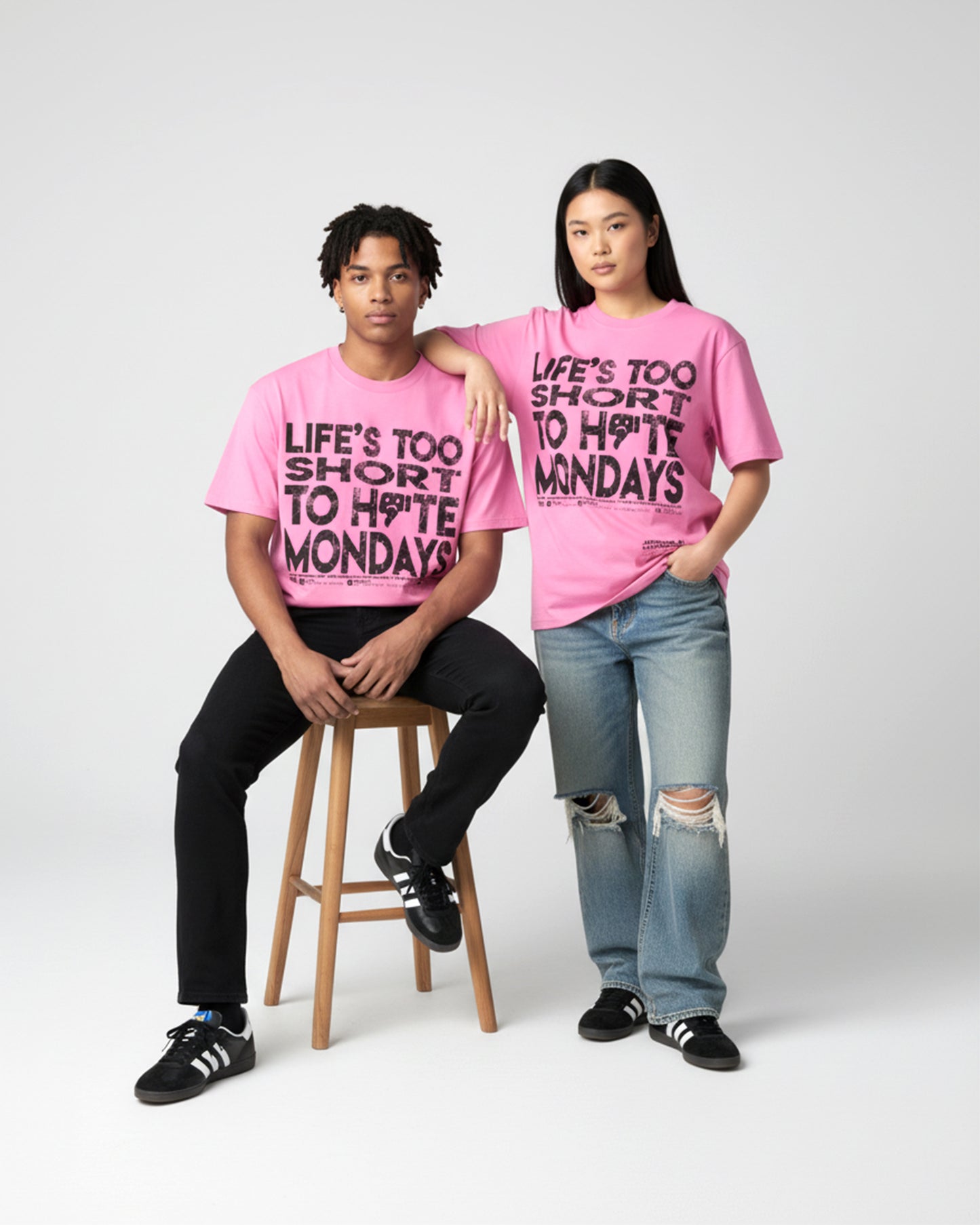 MONDAY TEE (PINK)